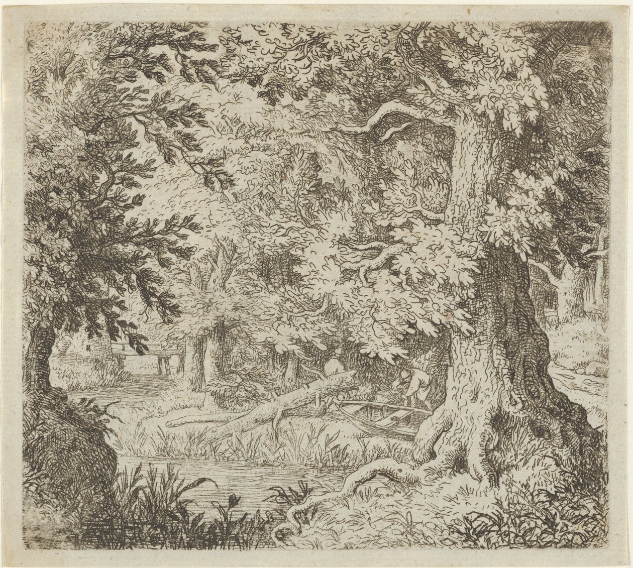 Der Bach im Wald, 17. Jahrhundert von Allart van Everdingen