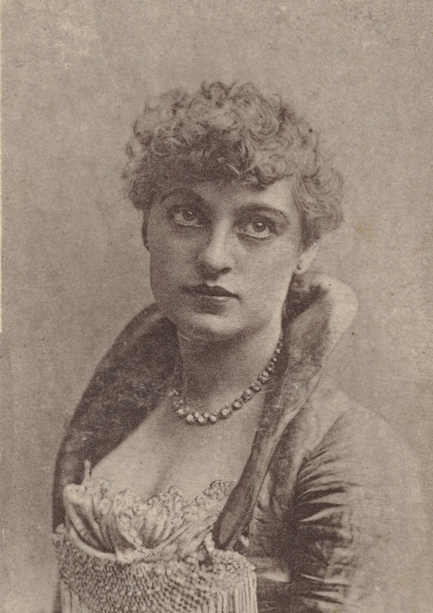 Charlotte Tittell, aus der Schauspielerinnen-Serie N67 zur Förderung von Virginia Brights Zigaretten, ca. 1888 von Allen and Ginter