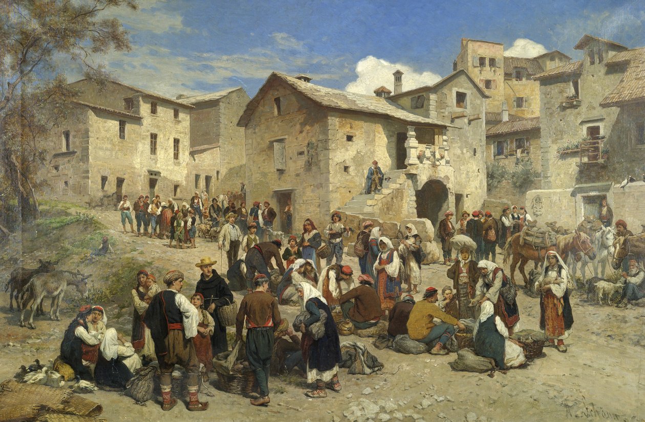 Markt in Sarajevo von Alois Schonn