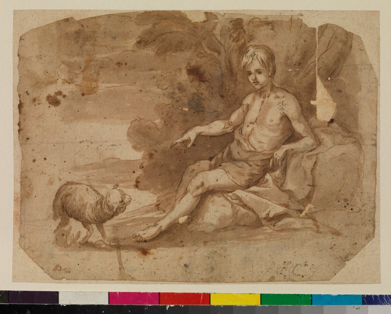 Junger Johannes der Täufer von Alonso (workshop of) Cano