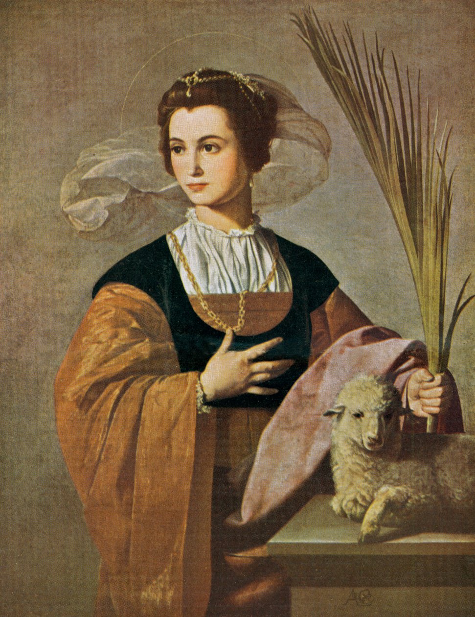 Die heilige Agnes von Alonso Cano