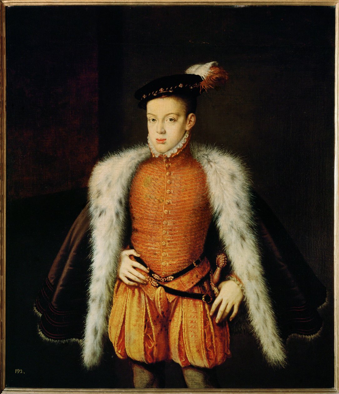 Porträt des Infanten Don Carlos, Sohn von Philipp II. und Manuela von Portugal von Alonso Sanchez Coello