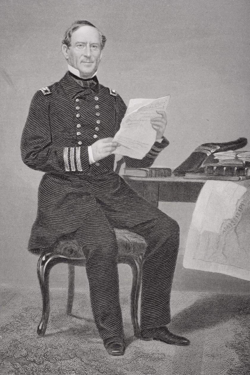 Porträt von Admiral David Glascoe Farragut (1801-70) von Alonzo Chappel