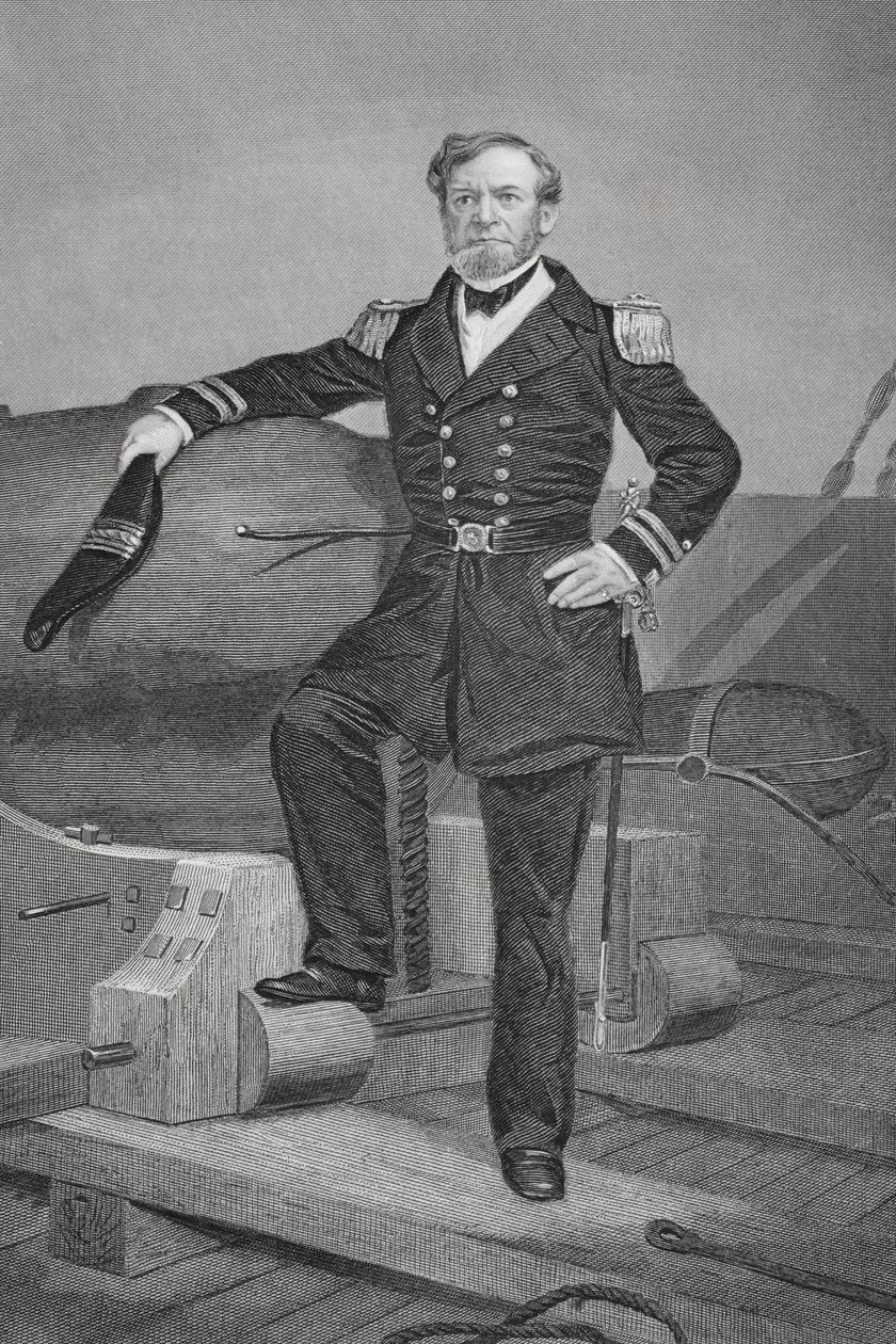 Porträt von Admiral Andrew Hull Foote (1806-63) von Alonzo Chappel