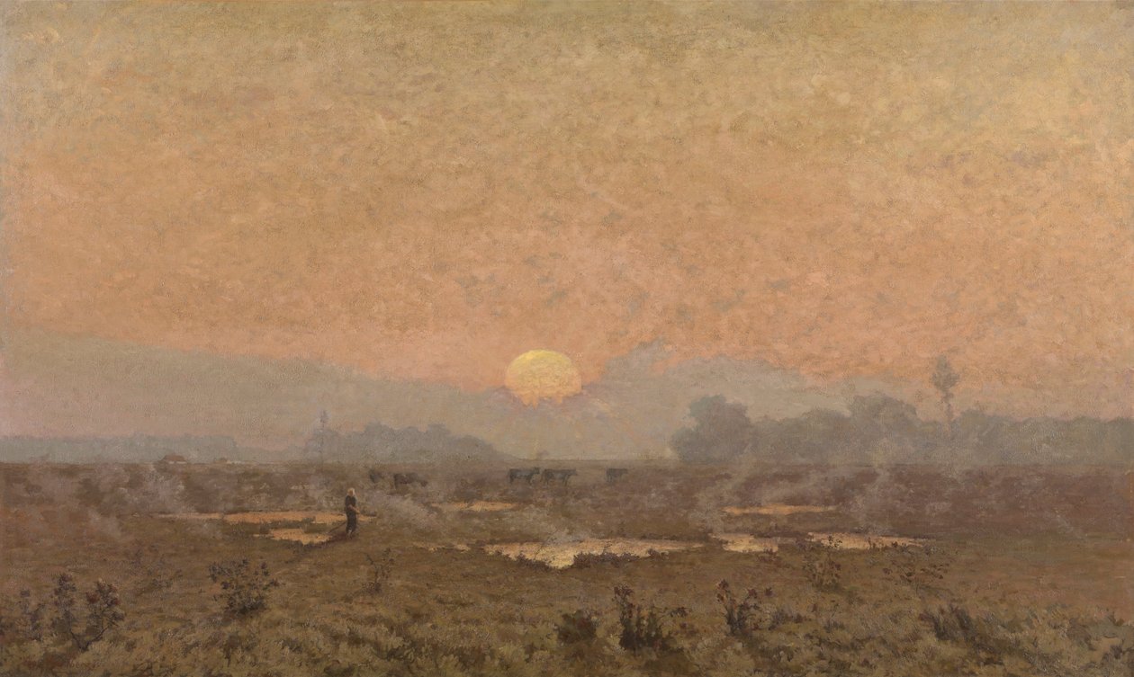 Sonnenaufgang in den Kempen von Alphonse Asselbergs