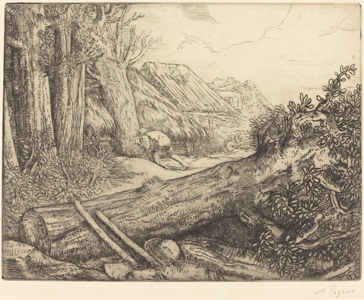 Bei den Holzfällern von Alphonse Legros