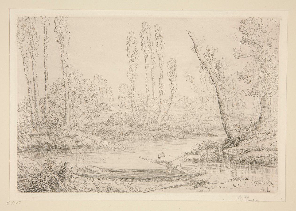 Ufer der Somme bei d von Alphonse Legros