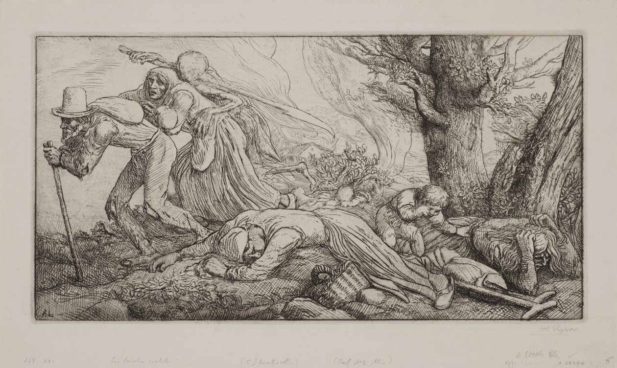 Triumph des Todes: Die unnützen Mäuler von Alphonse Legros