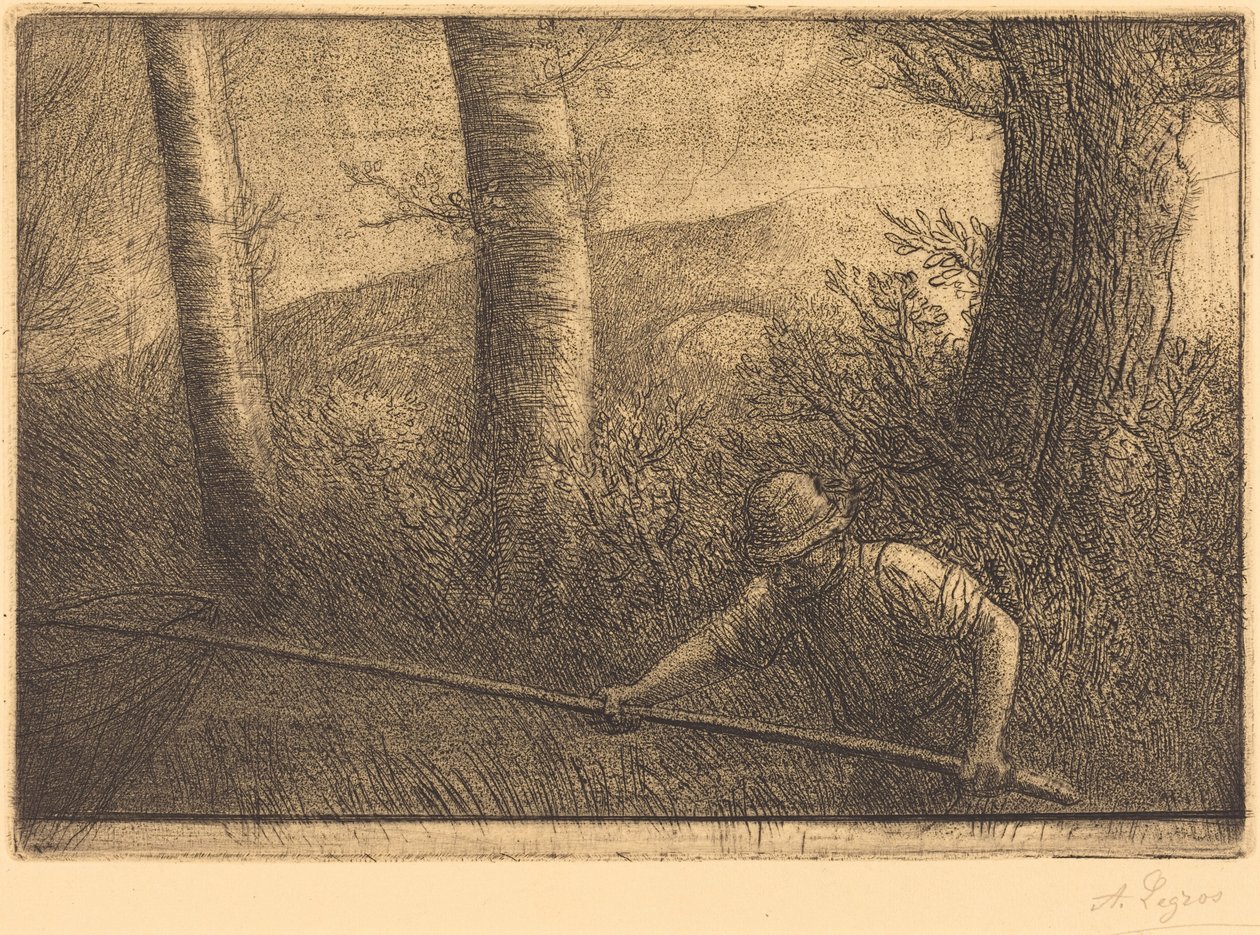 Fischer mit Reusen (La pêche à la truble) von Alphonse Legros