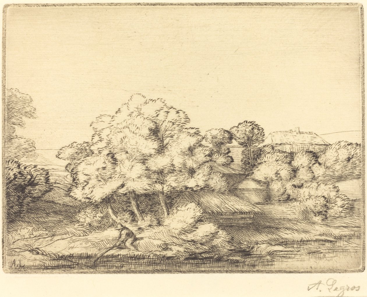 Weiler am See von Alphonse Legros