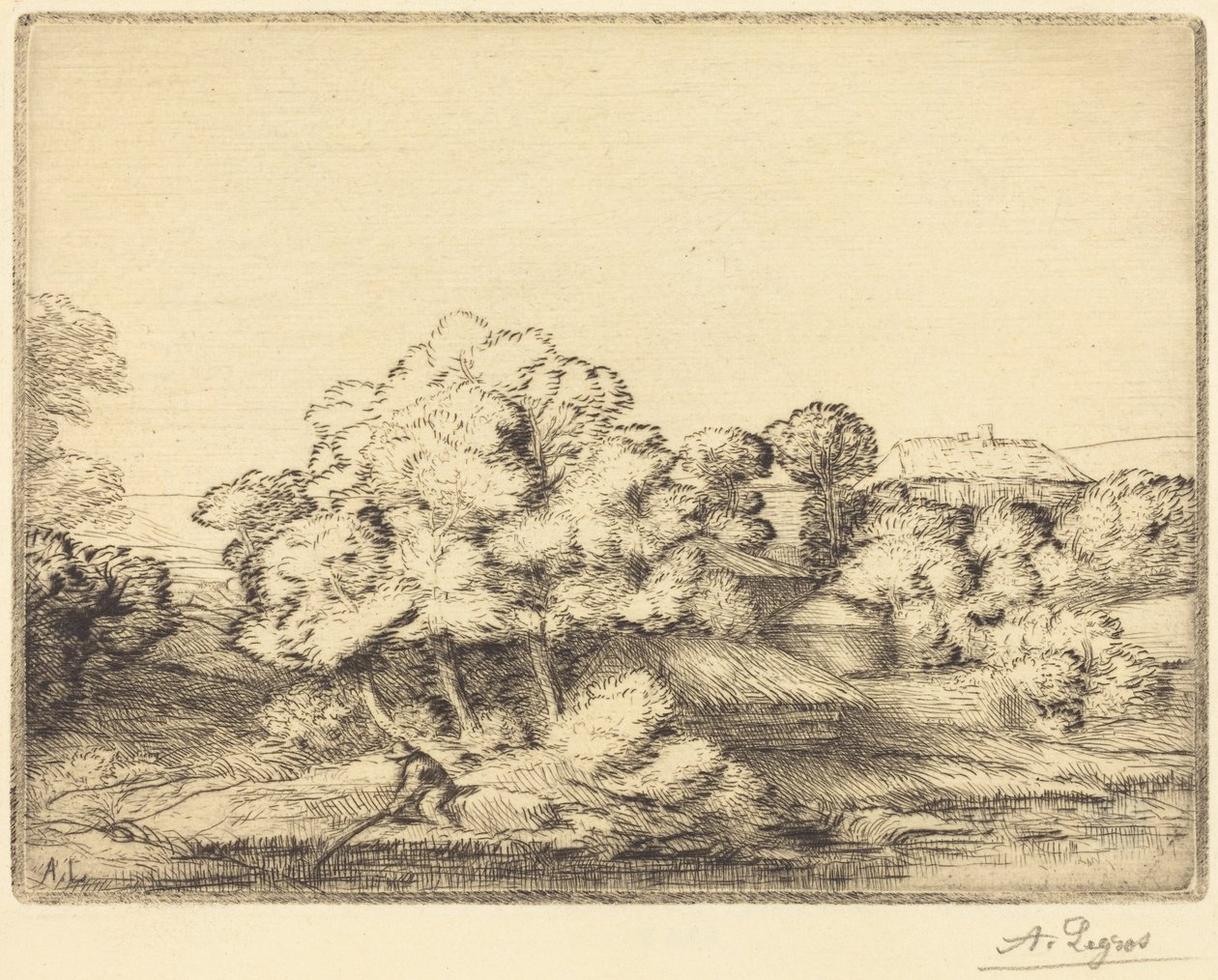 Hamlet am See von Alphonse Legros