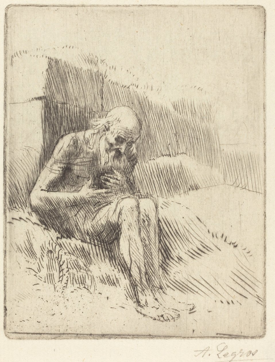 Hiob, 2. Platte von Alphonse Legros
