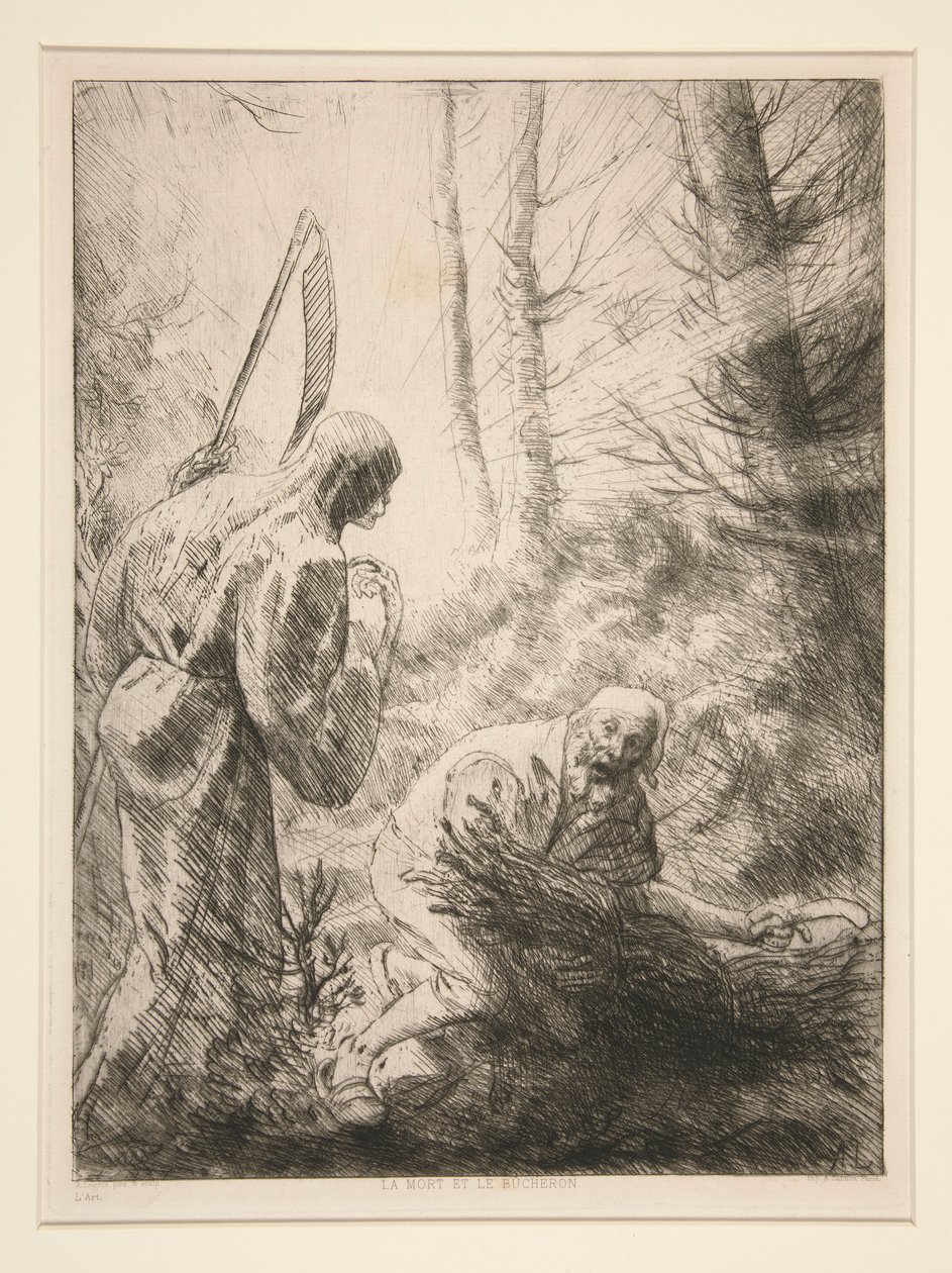 Der Tod und der Holzfäller, Nr. 2 von Alphonse Legros
