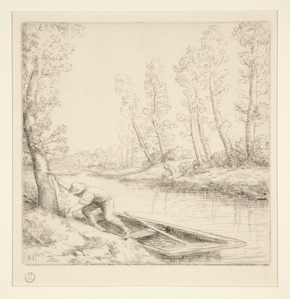 Der Morgen am Fluss von Alphonse Legros