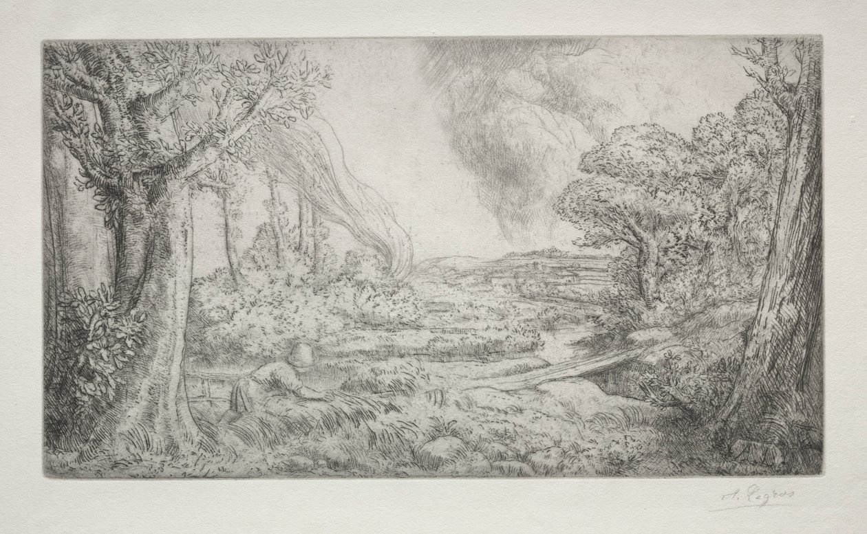 Landschaft von Alphonse Legros