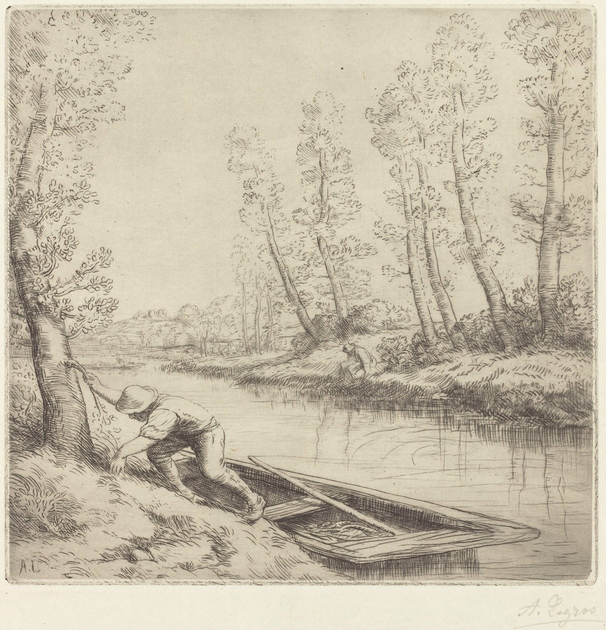 Morgen am Fluss (La matin sur la rivière) von Alphonse Legros