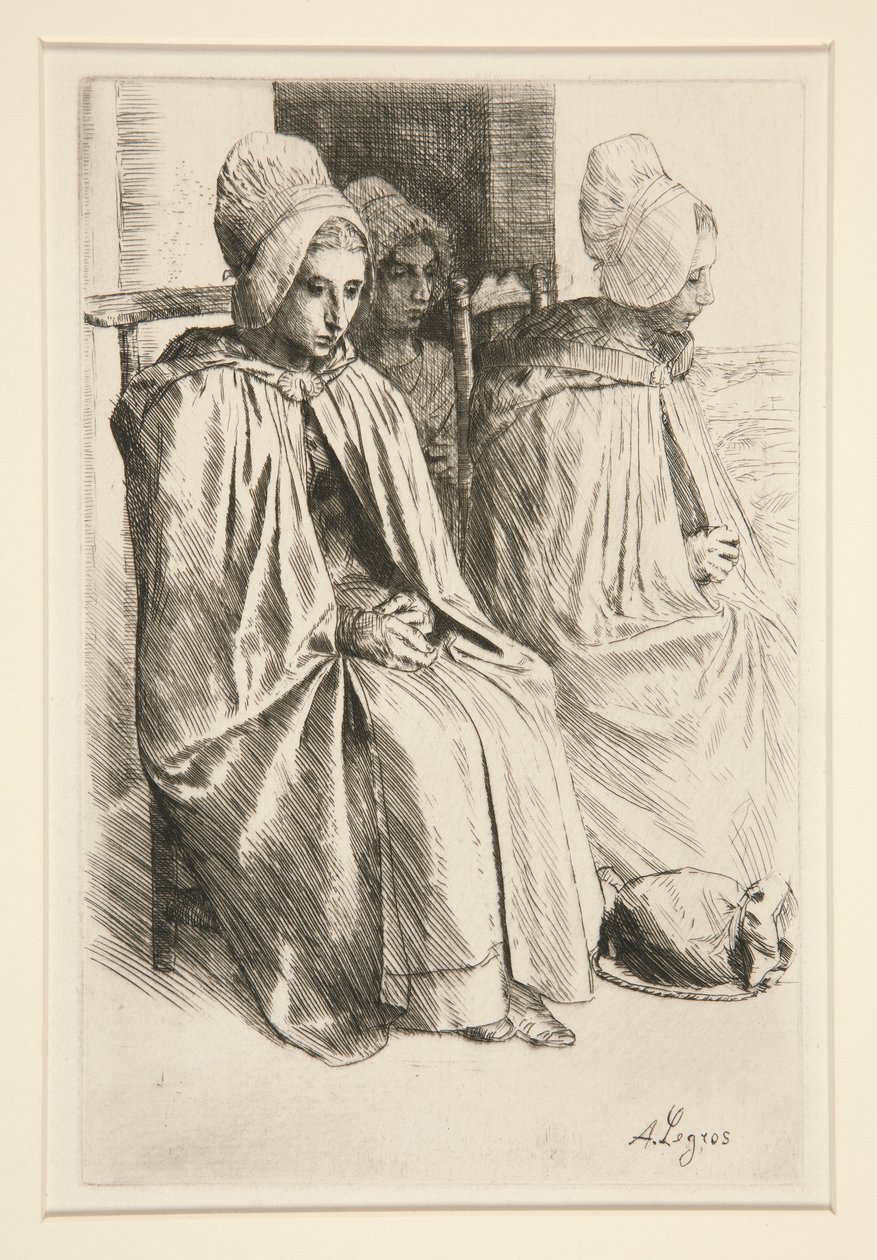 Bäuerinnen aus der Umgebung von Boulogne von Alphonse Legros