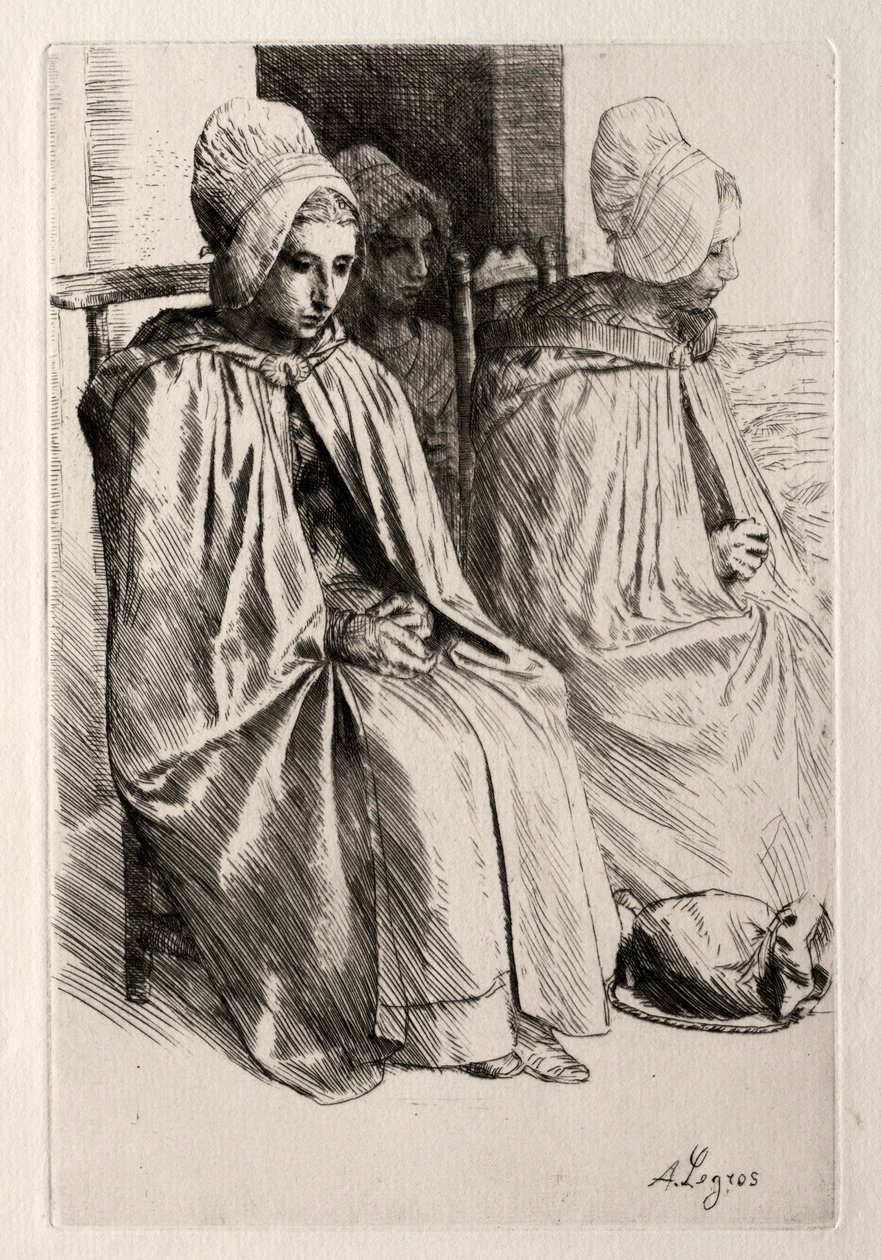 Bäuerin in der Nähe von Boulogne von Alphonse Legros
