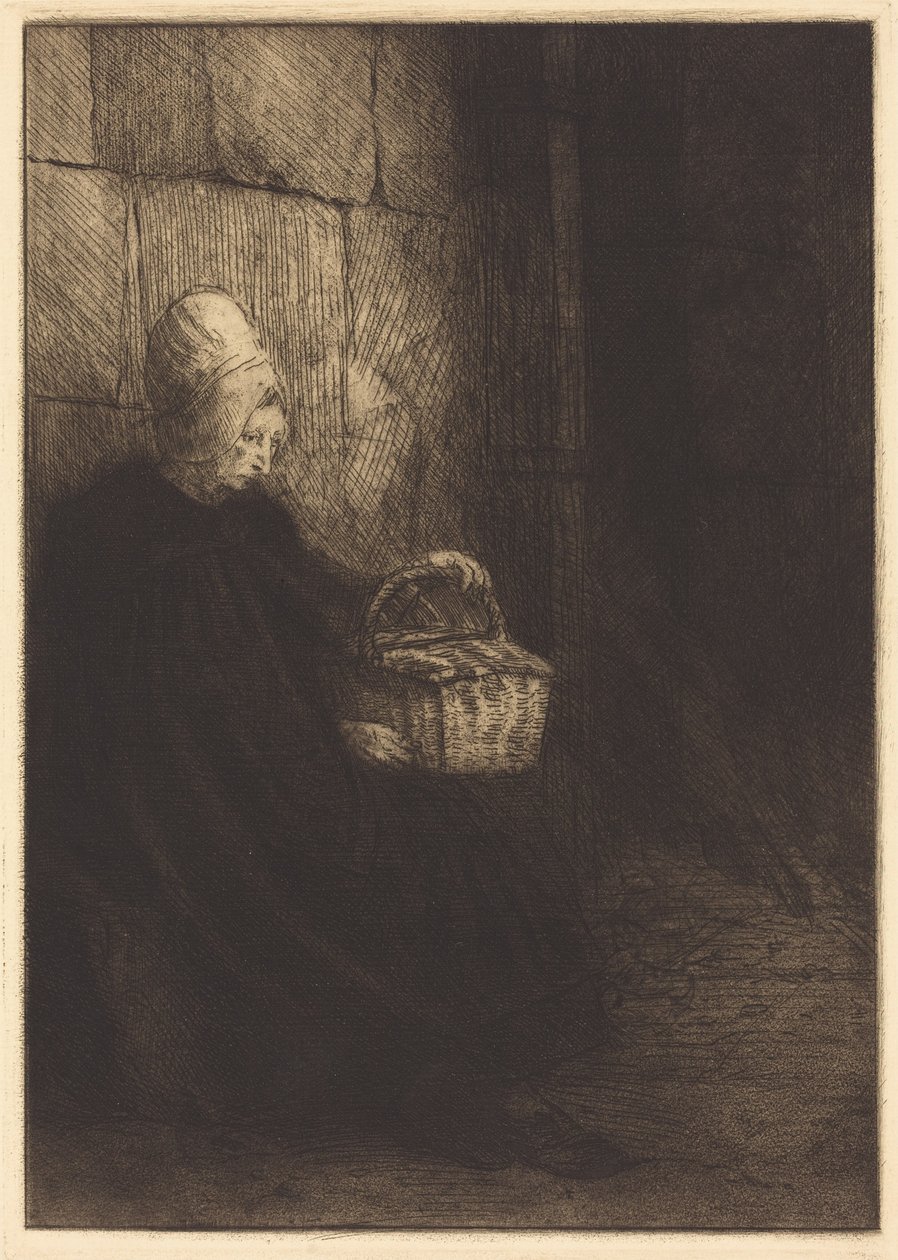 Bäuerin von Boulogne (La femme au panier) von Alphonse Legros