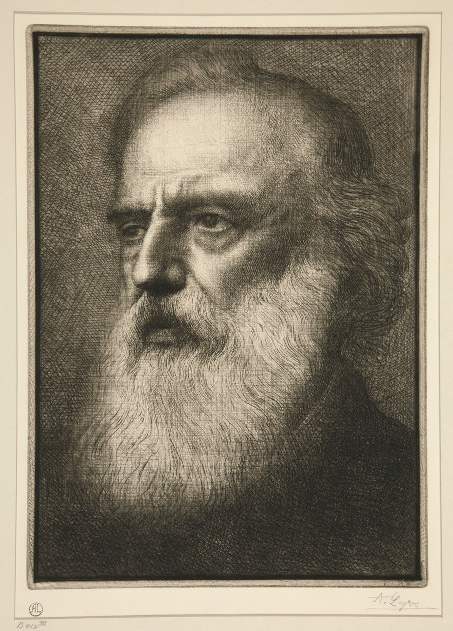 Porträt des Künstlers von Alphonse Legros