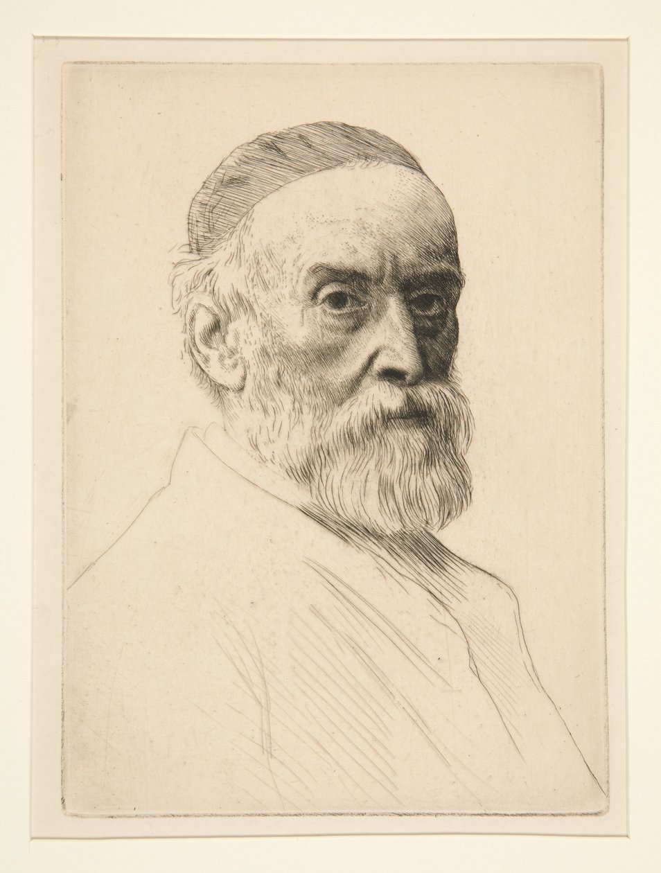Porträt von G.F. Watts (R.A.) von Alphonse Legros