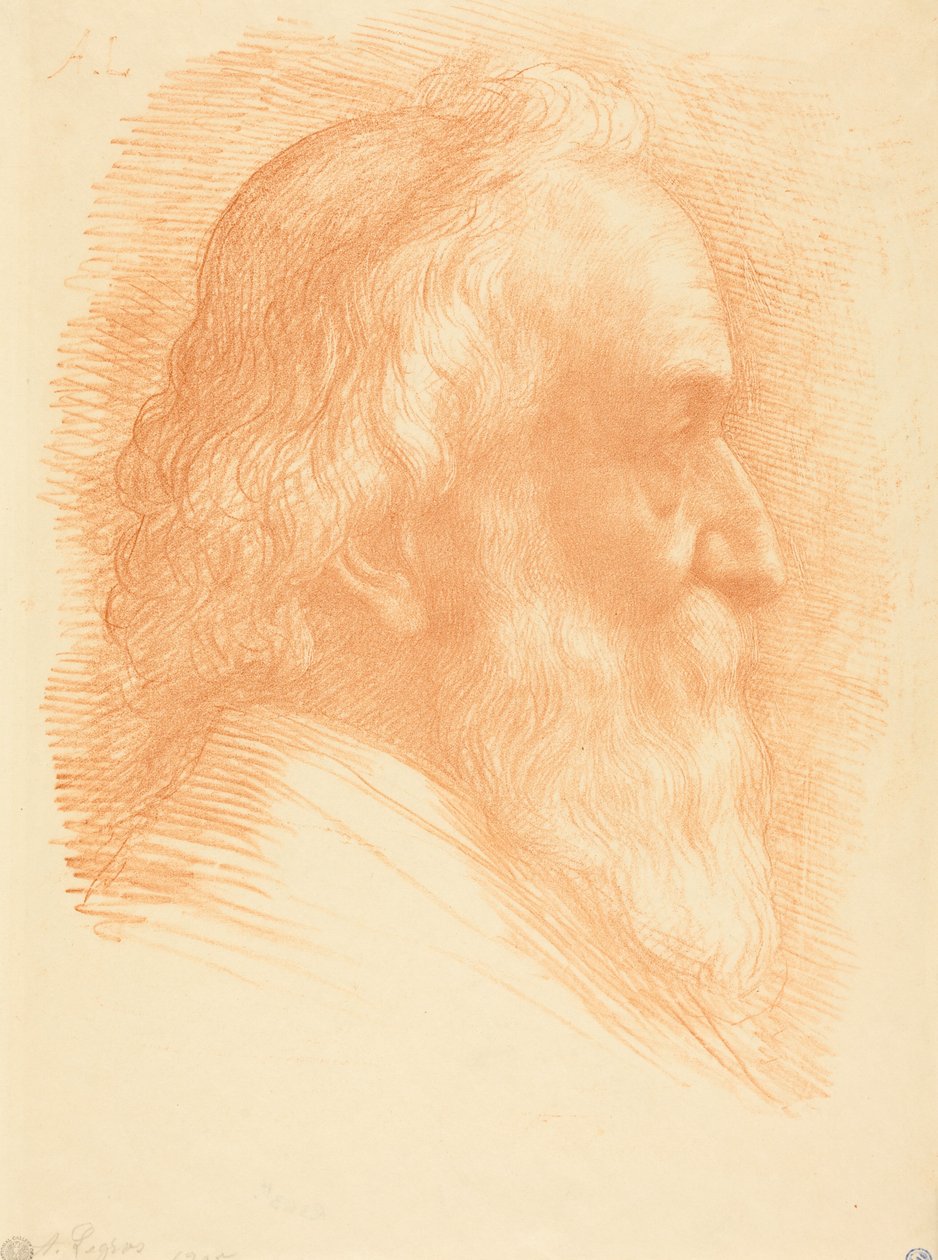 Selbstporträt, 10. Platte von Alphonse Legros