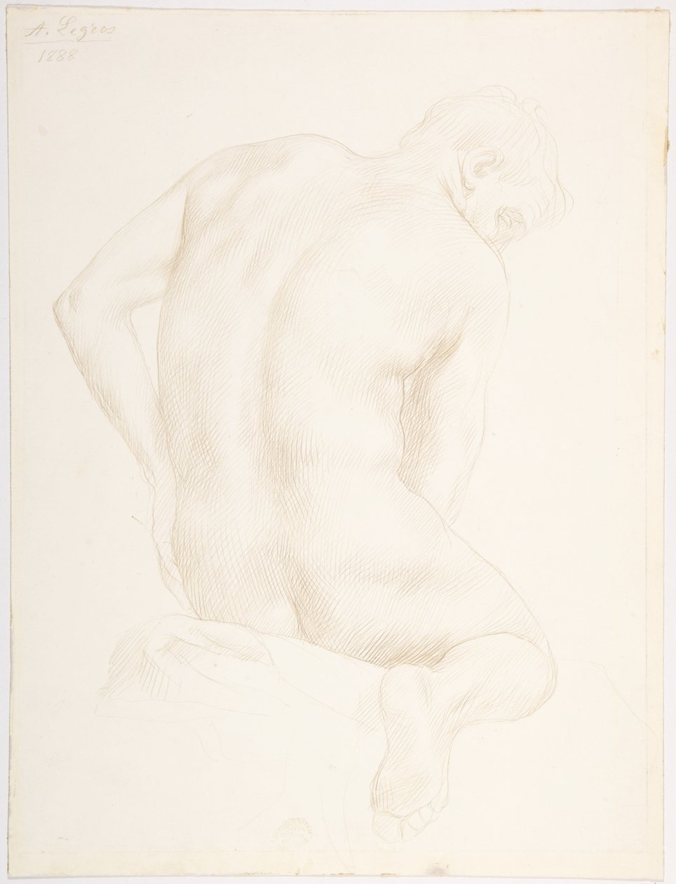 Studie einer Figur von Alphonse Legros