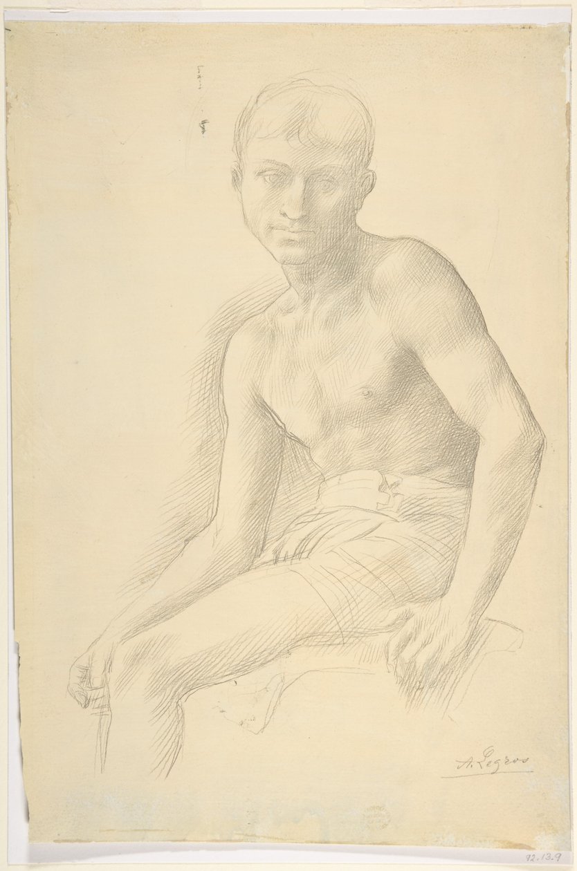 Studie einer Figur von Alphonse Legros