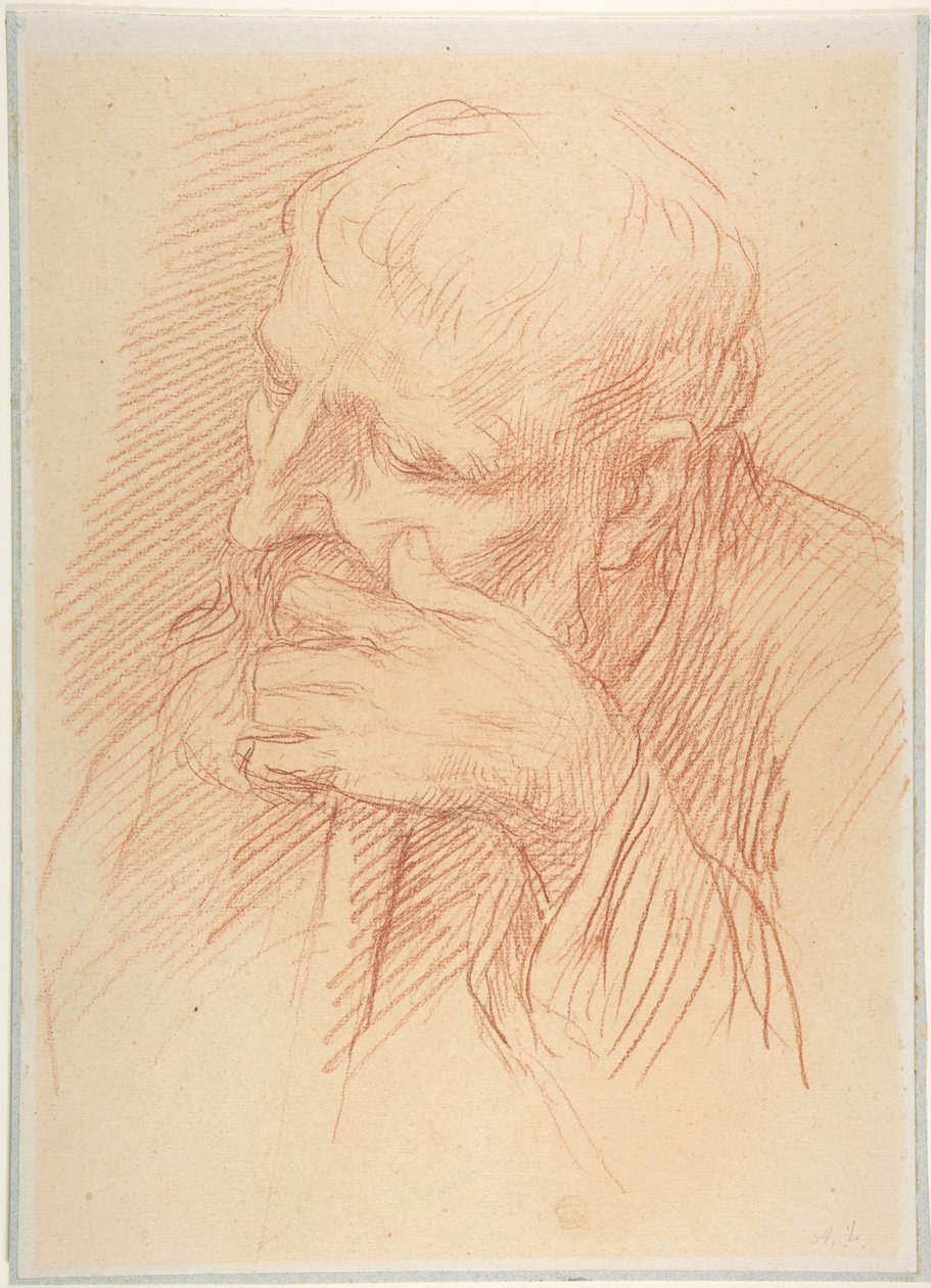 Studie eines Kopfes von Alphonse Legros