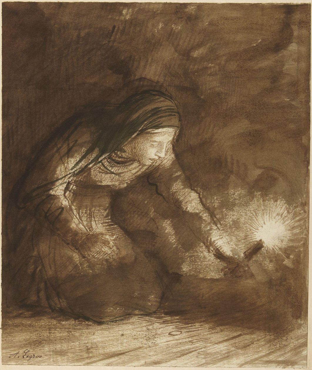 Das verlorene Silberstück von Alphonse Legros