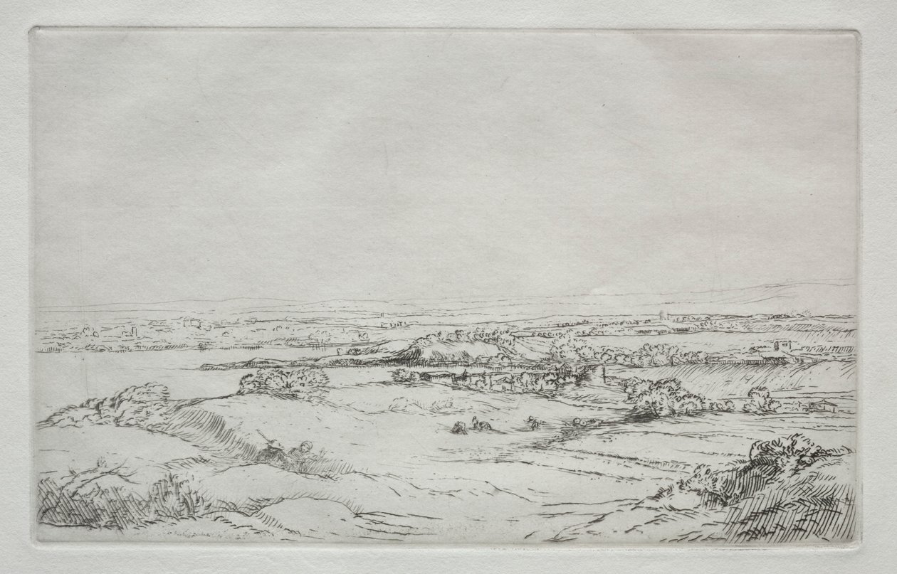 Die Wiese am See La Plaine Près Du Lac von Alphonse Legros