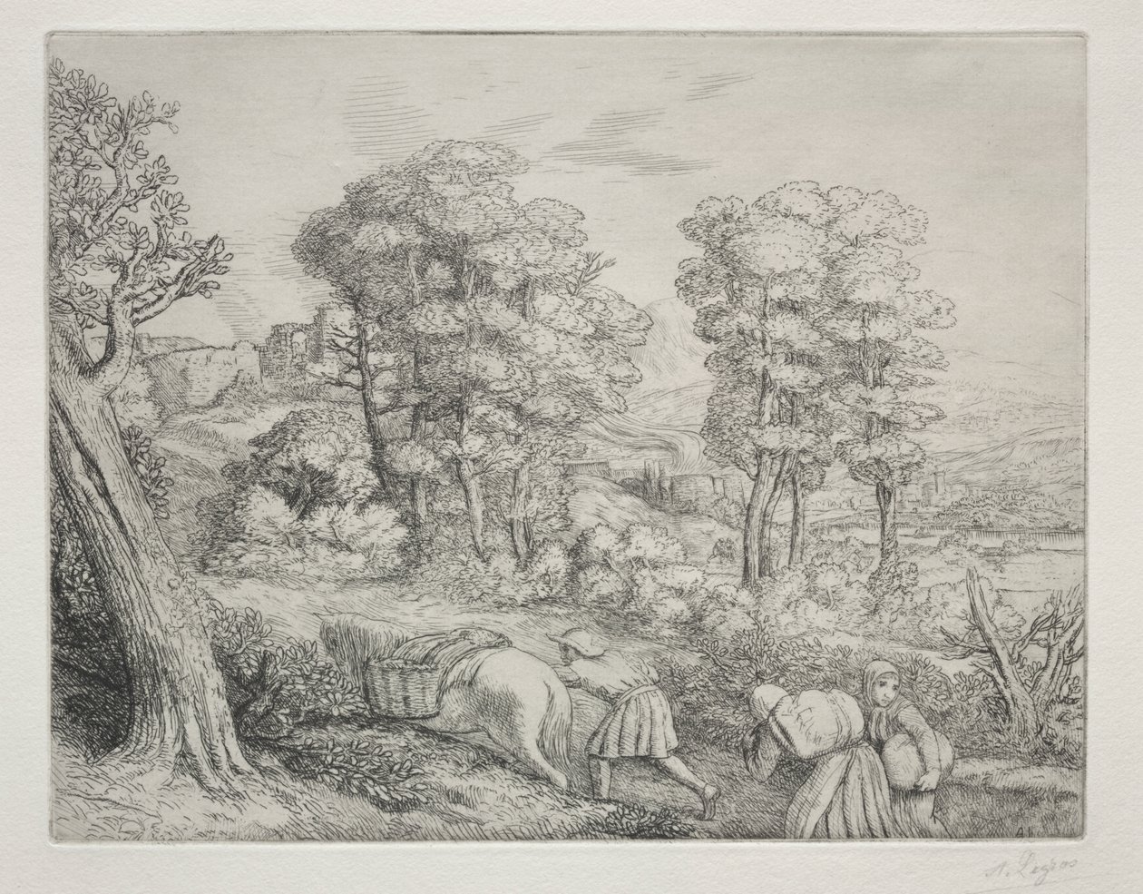 Die Rückkehr zum Bauernhof (Le Retour à la Ferme) von Alphonse Legros