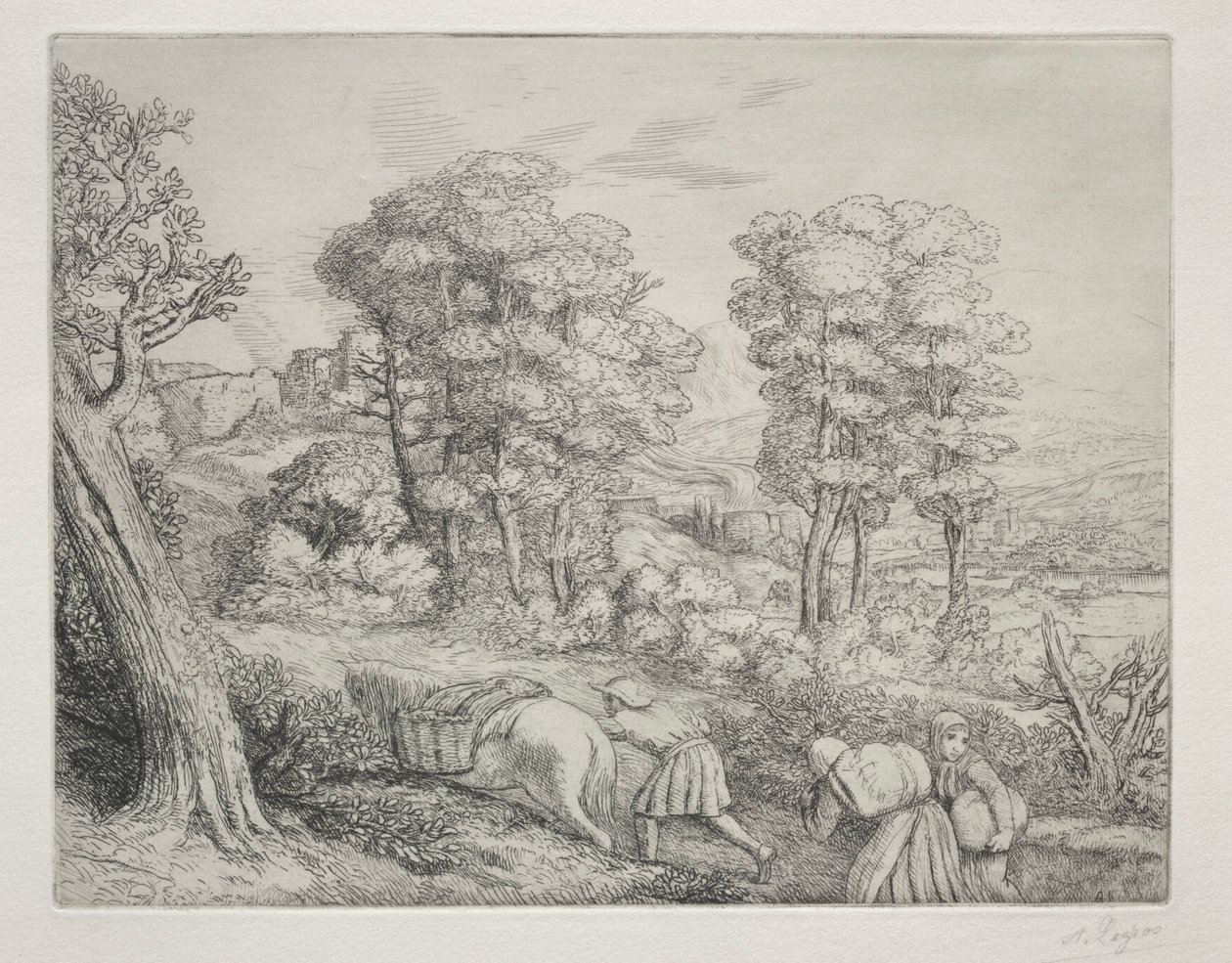 Die Rückkehr zum Bauernhof Le Retour à la Ferme von Alphonse Legros