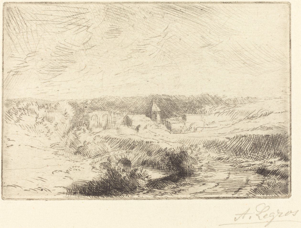 Dorf Wimille, bei Boulogne von Alphonse Legros