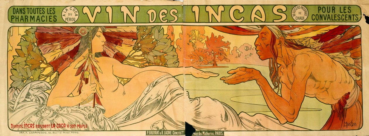 Wein der Inkas von Alphonse Marie Mucha