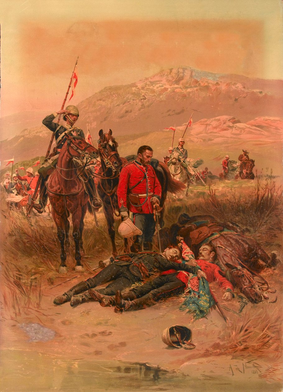 Der letzte Schlaf der Tapferen, Isandlwana, Zulukrieg von Alphonse Marie de Neuville