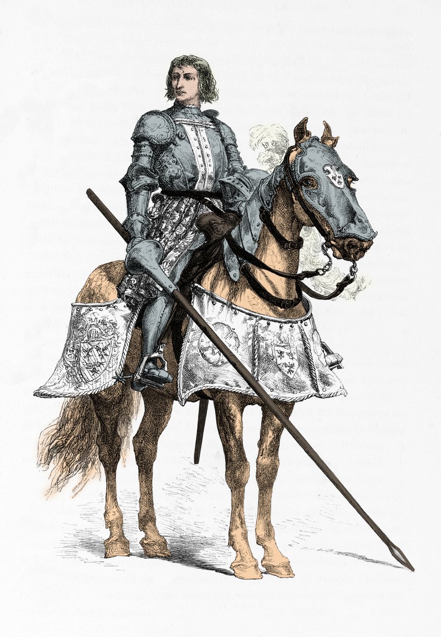 Porträt des Ritters Bayard von Alphonse Marie de Neuville
