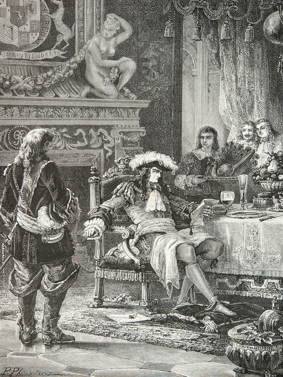 Wilhelm III. von Oranien-Nassau erfährt von der Anerkennung von König Jakob III. von England durch Ludwig XIV. von Alphonse Marie de Neuville