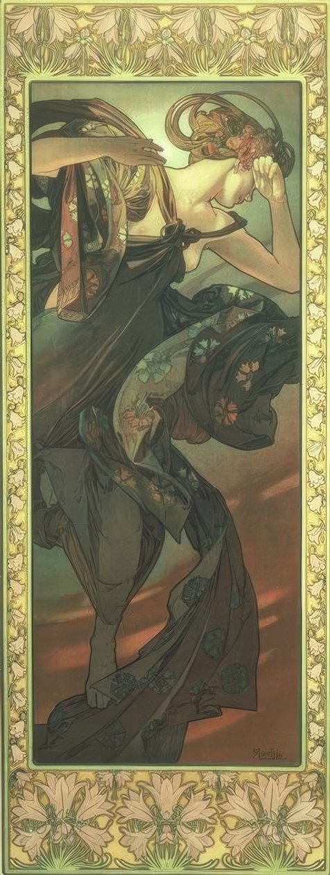 Der Abendstern von Alphonse Mucha