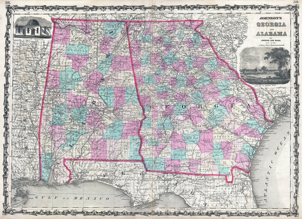 Johnsons Georgia und Alabama von Alvin Jewett Johnson