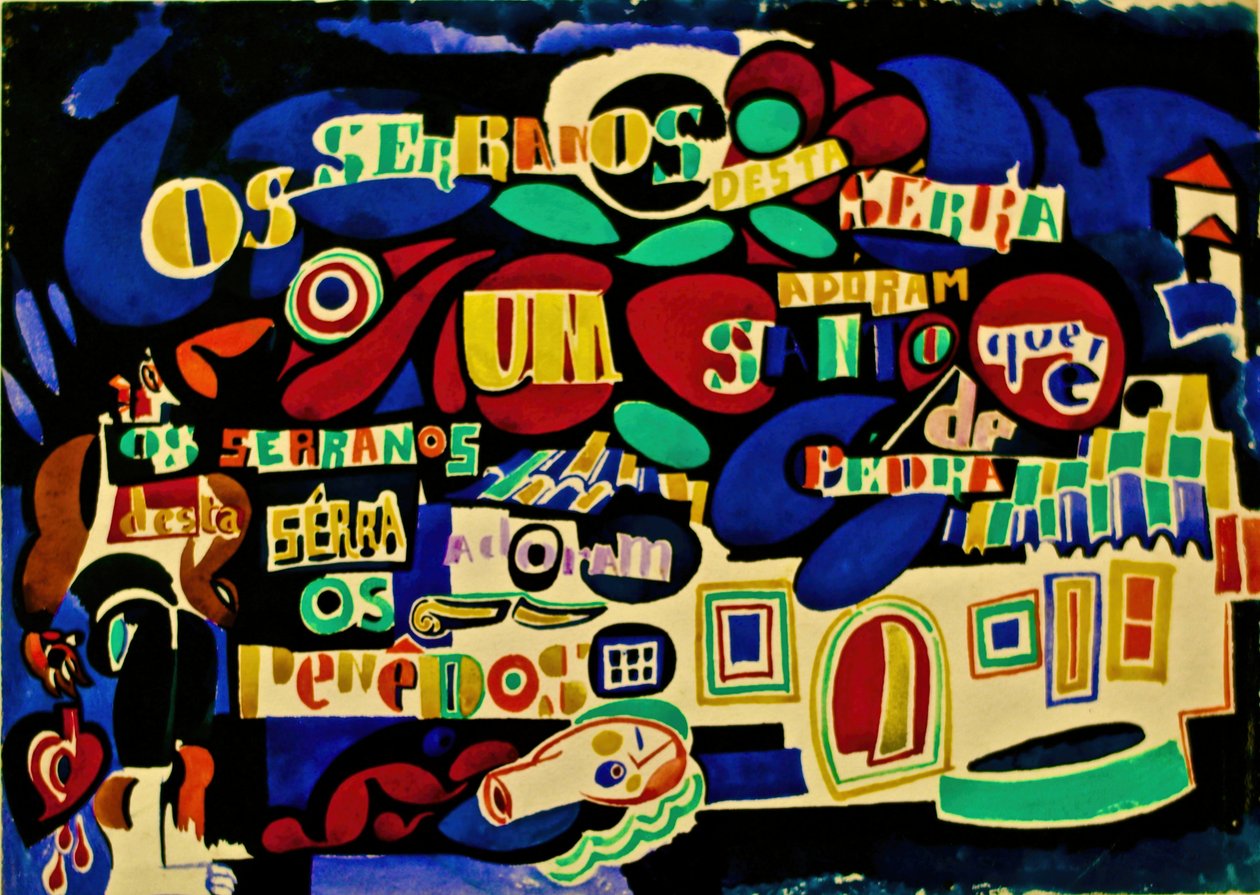 Serrana-Gedicht in Farbe, ca. 1915 von Amadeu de Souza Cardoso