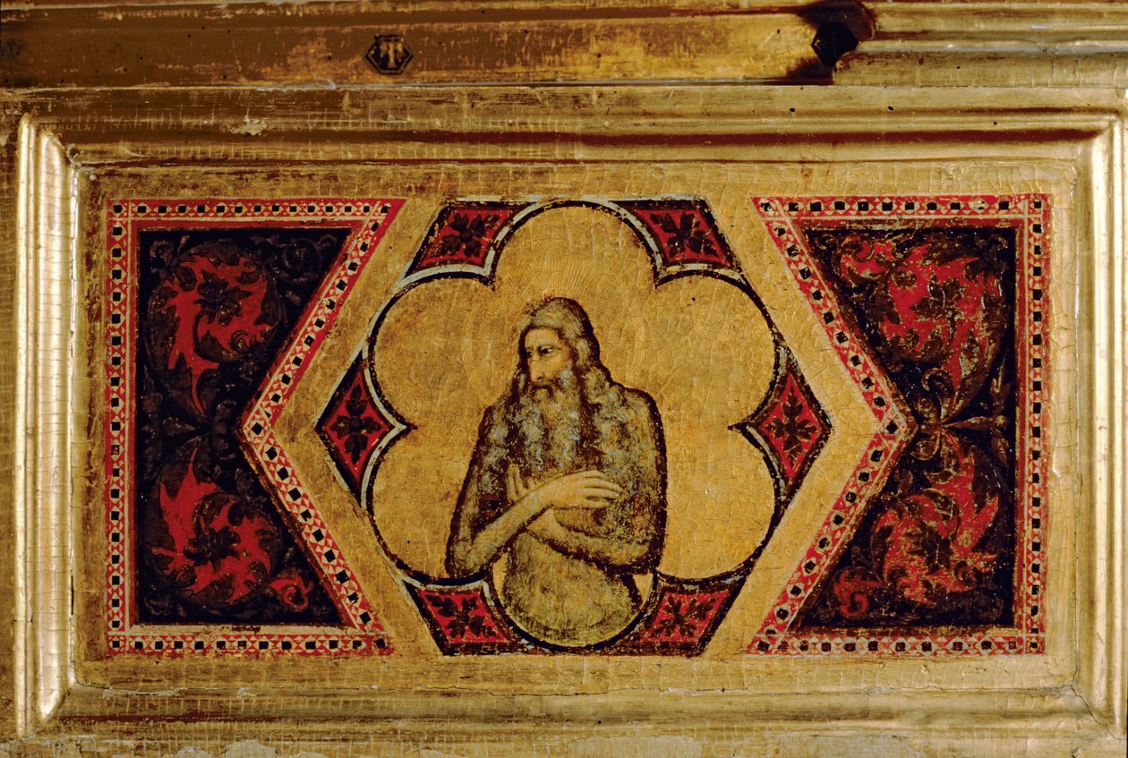 Krönung der Jungfrau Polyptychon (ganz rechts Predella) von Ambrogio Bondone Giotto