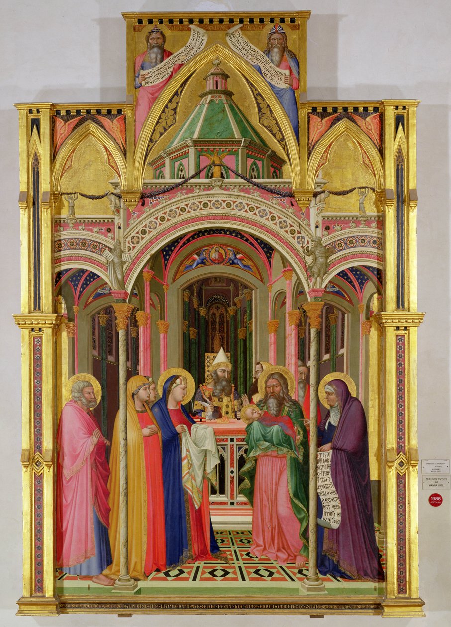 Die Darstellung im Tempel, 1342 von Ambrogio Lorenzetti