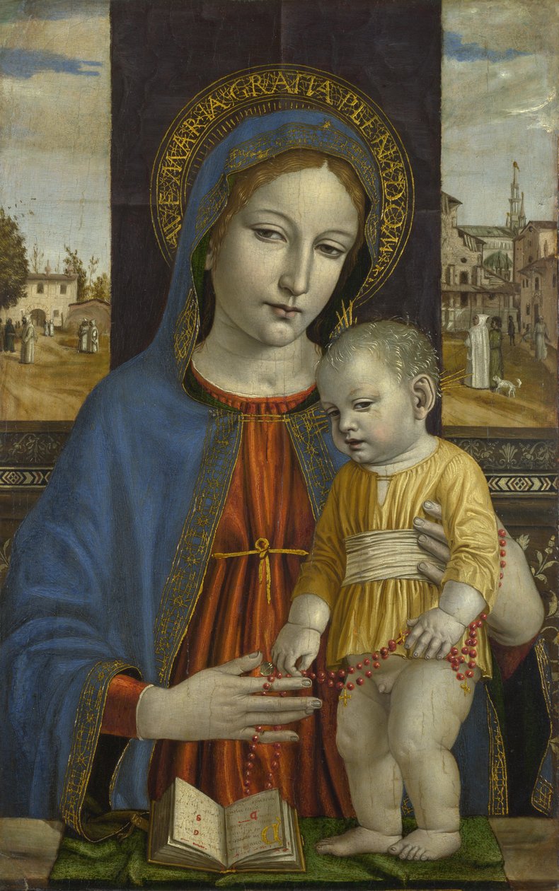 Die Jungfrau und das Kind, ca. 1488-90 von Ambrogio da Fossano (c.1460 1523)