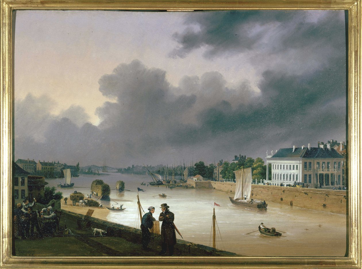 Der Hafen von Nantes, ca. 1820 von Ambroise Louis Garneray
