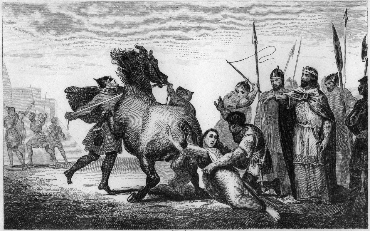 Der Tod von Königin Brunhilda von Austrasien, eine westgotische ...