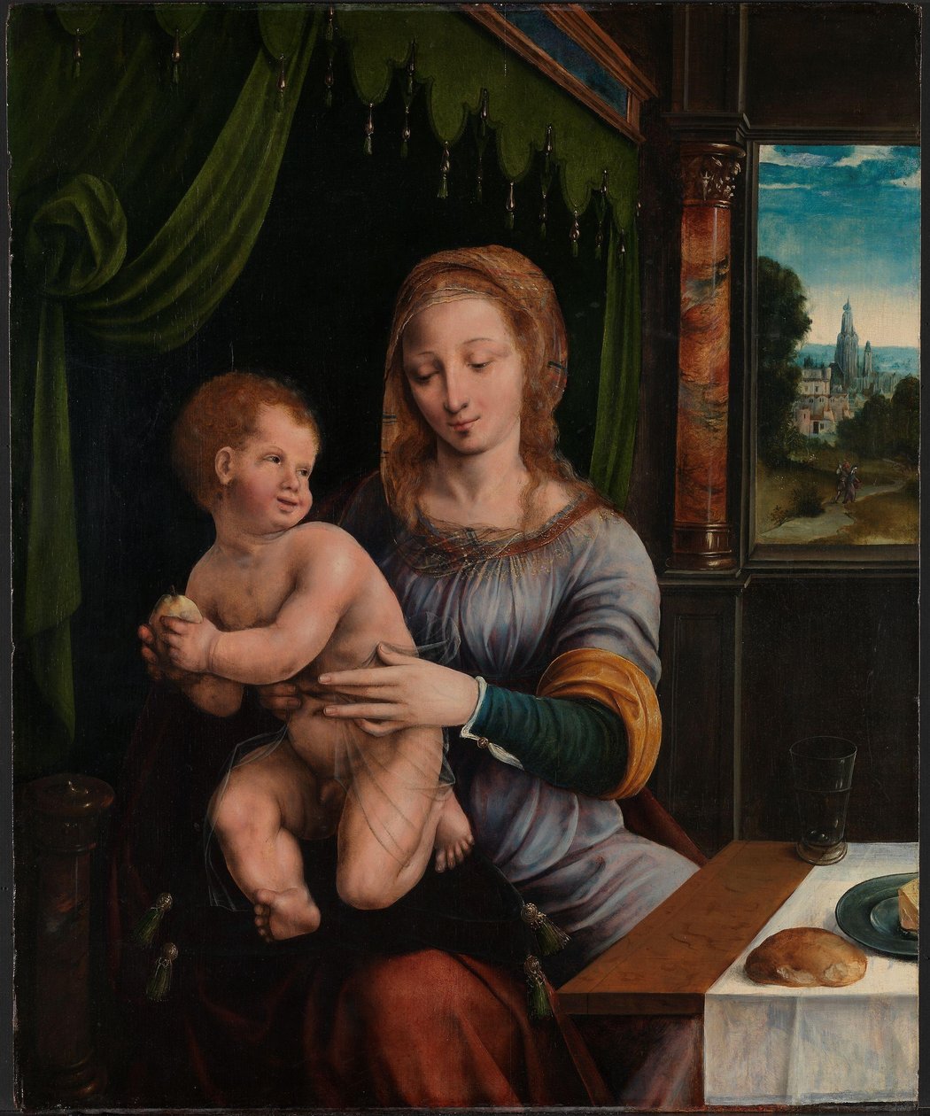 Madonna mit Kind von Ambrosius (attr. to) Benson