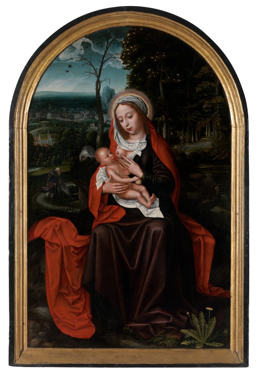 Die Rast auf der Flucht nach Ägypten von Ambrosius Benson
