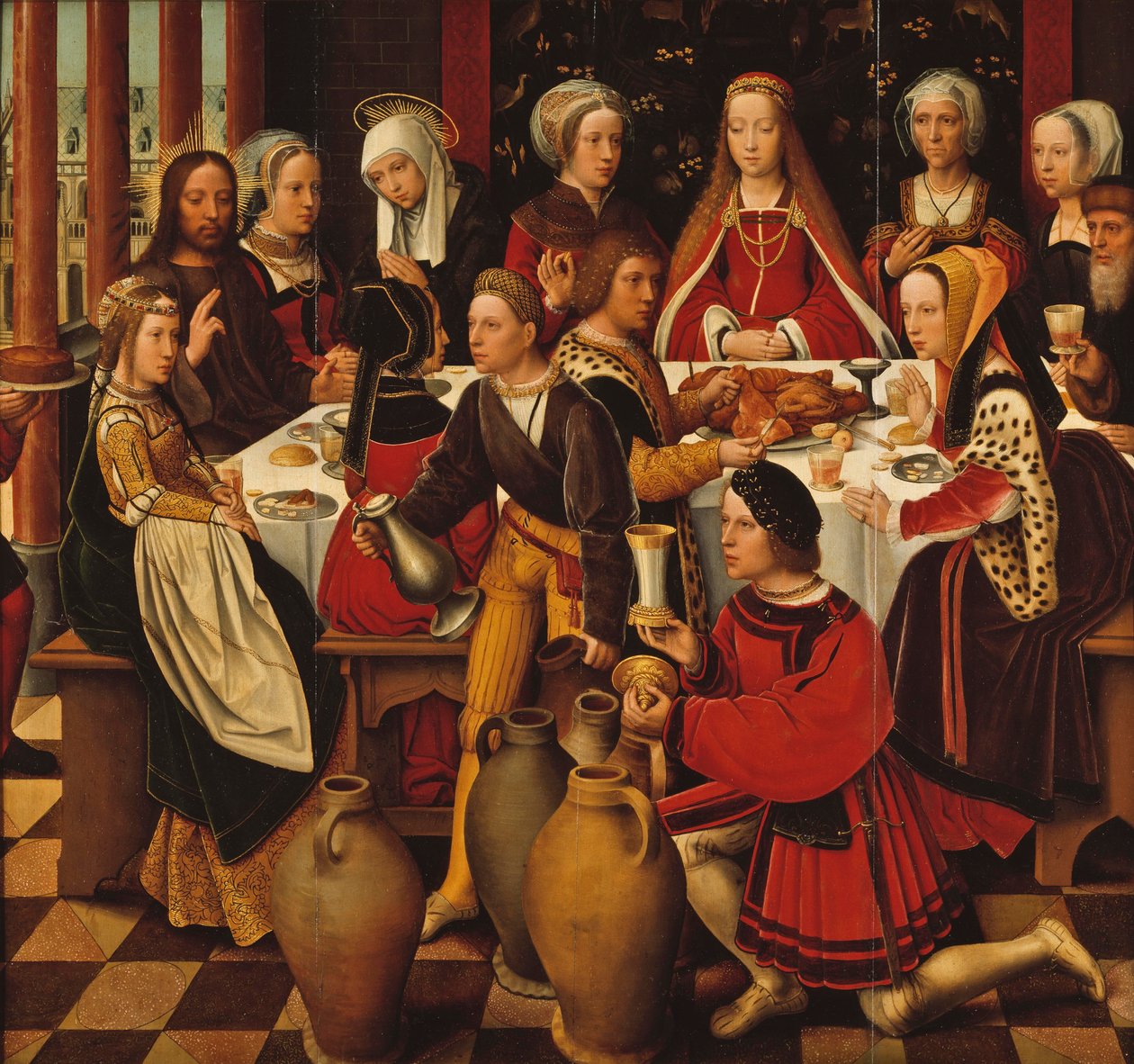 Die Hochzeit zu Kana, ca. 1530-50 von Ambrosius Benson