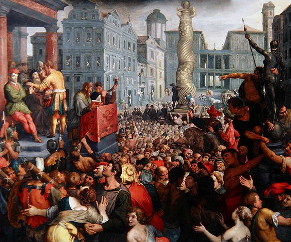 Das Urteil des Zaleucus, ca. 1606 von Ambrosius the Elder Francken or Franck